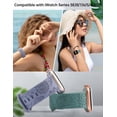 thumbnail image 3 of Wearlizer 2 Packs Floral Engraved Band Compatible with Apple Watch 38mm 40mm 41mm 49mm 45mm 46mm 44mm 42mm Women, Silicone Dandelion Sunflower Design Strap for iWatch Ultra Series SE/10/9/8/7/6/5/4/3, 3 of 7