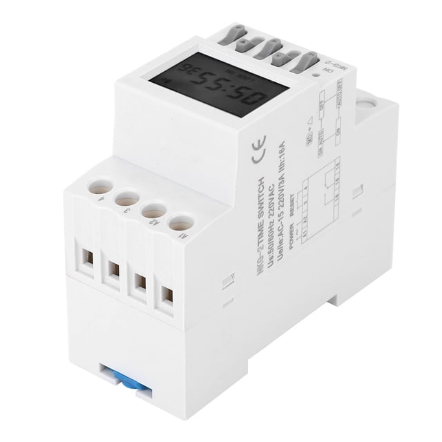 Timer Switch, Guide Rail Installation White Timer Controller, For School Bell Fixed Reminder Place Smart Rail Factory Bell Control