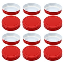 OUNONA 30-Pack 70mm Metal Jar Lids for Regular Mouth Jars - Leakproof, Airtight Screw Covers for Canning, Food, Jam, and Jelly Storage