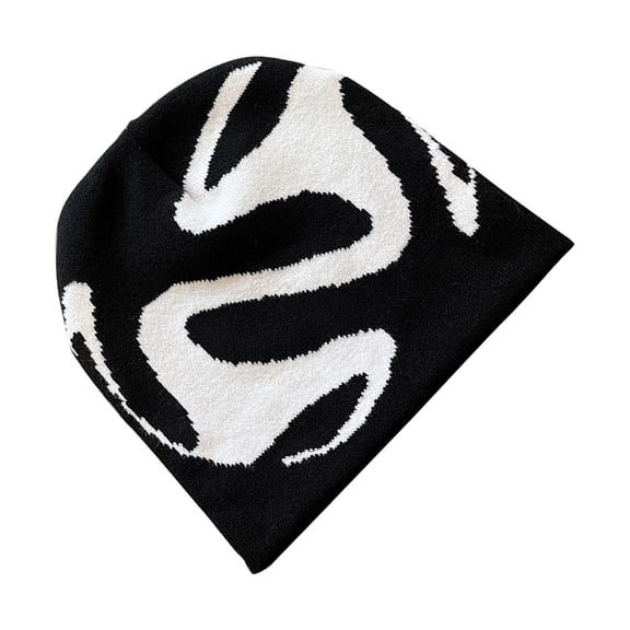 Aellinatey Winter Adult Knitted Hat Keep Warm Hat Cold Weather Windproof Hat for Cycling