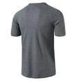 thumbnail image 4 of APEXFWDT Mens Henley Shirts Waffle Short Sleeve Casual Basic T Shirts for Men Summer Stretch Retro Regular Fit Workout Henley T Shirts, 4 of 6