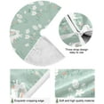 thumbnail image 2 of FMSHPON BunnySpring Flowers Xmas Christmas Tree Skirt Stand Mat for Holiday Party Decoration Indoor Outdoor 36 inches, 2 of 6