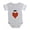 Heather Gray, variant on CafePress - Heart With Crown Motif - Cute Infant Baby Football Bodysuit