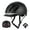 Black, variant on Yajisi Black Smart Cycle Helmet with Turn Signal & Front/Rear LED Lights for Mountain Commuter Bikes, Unisex (11.02 in / 28 cm)