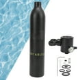 thumbnail image 4 of Diving Oxygen Cylinder, 0.5L 100L Compressed Air  Tank  For Professionals For Diving Black, 4 of 8