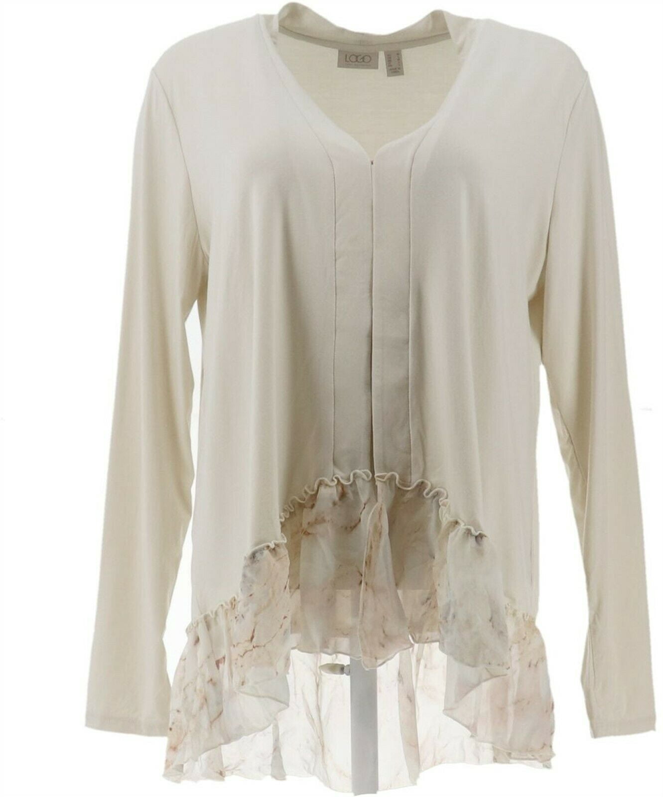 LOGO Lori Goldstein Rayon 230 Cardigan 