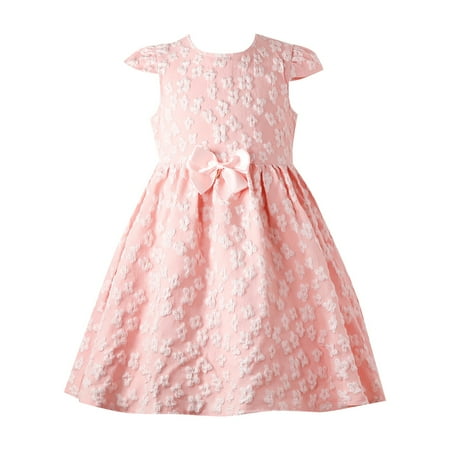 

Little Child Girls Dresses Floral Printed Ruffled Sleeve O-Neck Summer Embroidery Pattern Princess Casual Comfy Soft Sundress For Children