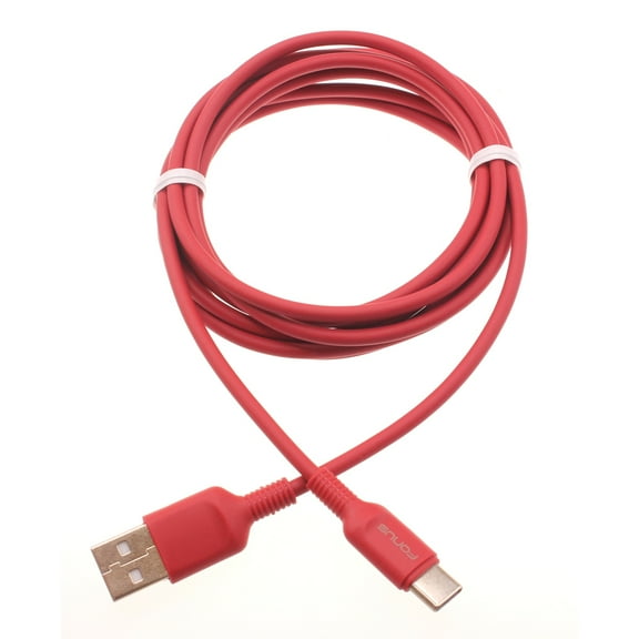 Red 6ft USB-C Cable for Samsung Galaxy A12 A32 A42 A52 A72 5G Phones - Charger Cord Power Wire Type-C Fast Charge Sync Compatible With Galaxy A12 A32 A42 A52 A72 5G Models