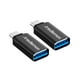 thumbnail image 1 of Paquete de 2: Adaptador USB 3.0 a USB C Redlemon con Función OTG (On The Go), Compatibilidad Universal, USB a Tipo C. Negro, 1 of 5