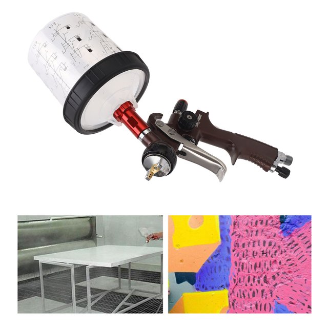 Pistola De Pintura, Pistola De Pulverización De Aire Versátil, Kit Premium, Etiqueta Transparente Profesional, Revestimiento De PTFE De Aluminio Forjado De Una Pieza Para Pintura