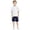 Navy, variant on Boys Uniform Shorts Summer School Students Comfortable Elastic Waist Shorts for Boys 3 To 18 Years Twill