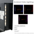 thumbnail image 3 of Sunnydaze Curved Face Indoor Wall Mount or Freestanding Color-Changing Fireplace - 35.75" W x 8.75" D x 21.5" H - Black, 3 of 10