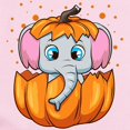 thumbnail image 2 of CafePress - Halloween Baby Elephant Pumpkin Body Suit - Long Sleeve Cotton Baby Bodysuit, 2 of 4