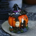 thumbnail image 2 of Estatuilla De Casa De Calabaza De Bruja De HalloweenEstatua De Calabaza De Resina LuminosaArtesaníasAdorno De EscritorioDecoraciones Para Fiesta De HalloweenRegalos ANGGREK Otros, 2 of 8