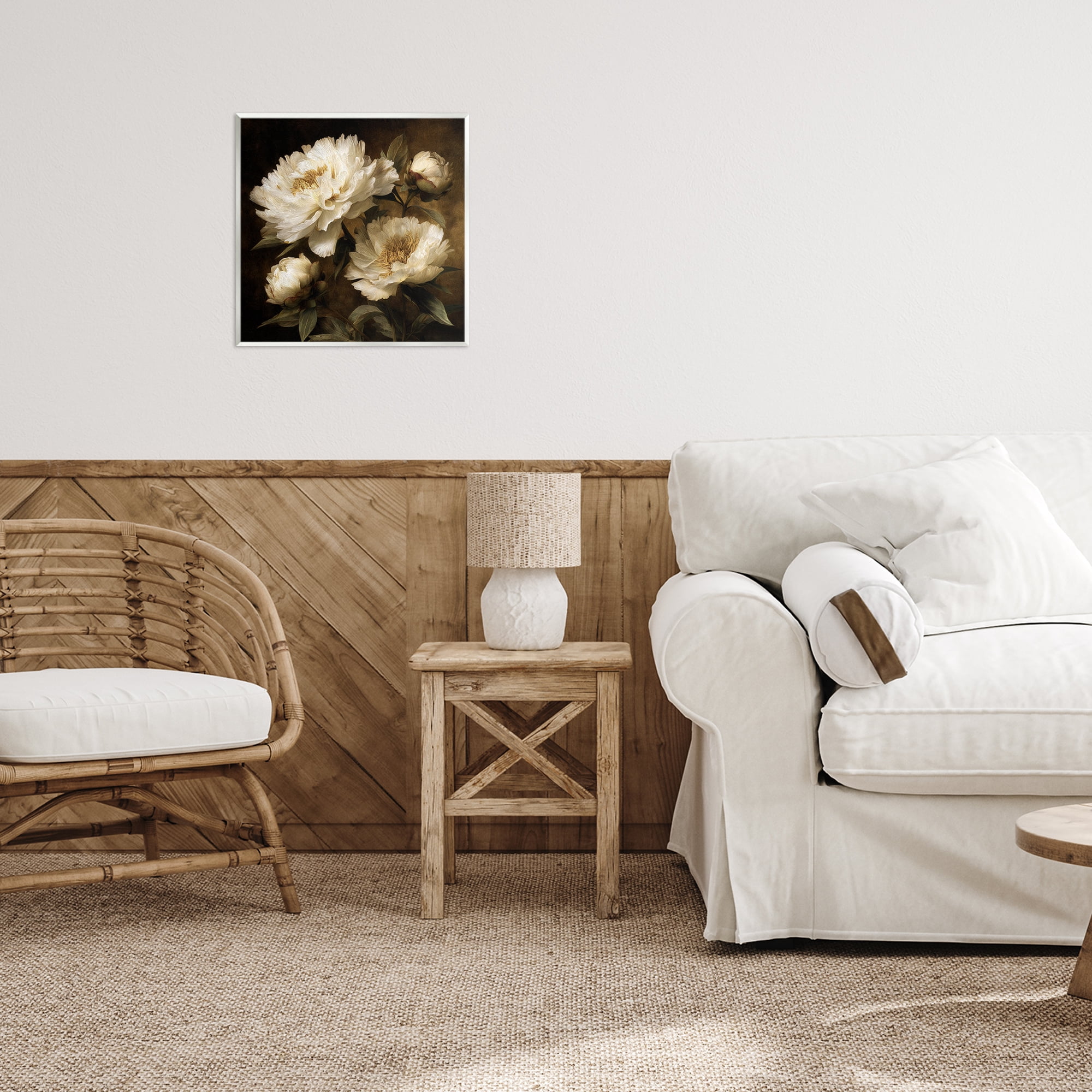 Stupell Industries Dreamy Vintage Peony Elegance Wall Plaque Art, design by Petal Prints Design