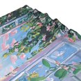 thumbnail image 3 of Yayeee Shower Curtain with Hooks 72"x72" Waterproof Fabric Bathroom Hanging Decor, Blue Floral Window, 3 of 5