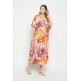 thumbnail image 2 of Oussum Robe Kaftan Longue Maxi à Boutons Imprimée pour Femme Grande Taille, 2 of 7