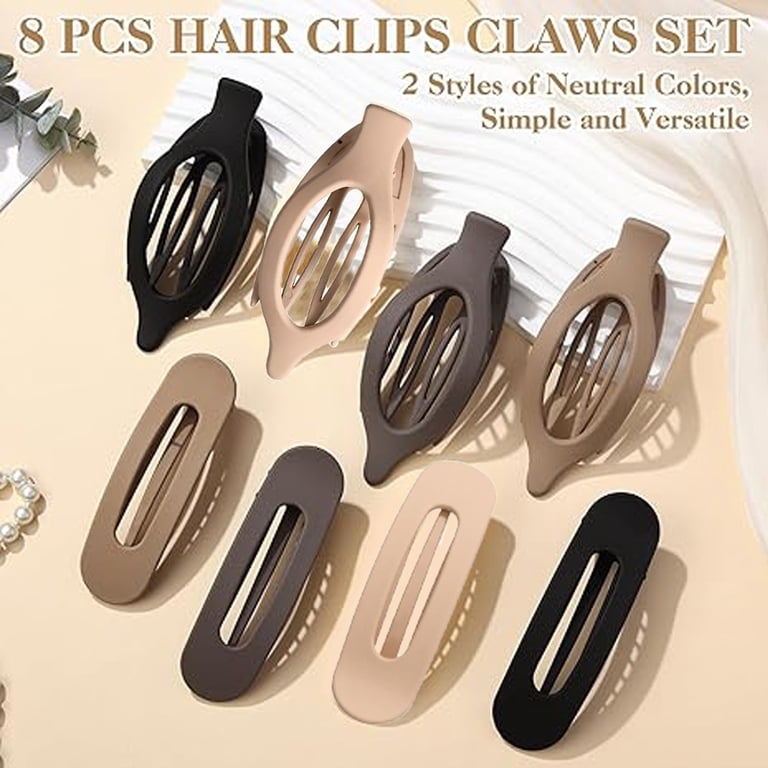 Flat Hair Clips 8 PCS French Claw Clips Strong Hold for  display picture 3