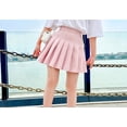 thumbnail image 3 of Khunlpohl Toddler Girls Uniform Skirts Pleated High Waist A Lined Kids Girl Plain Short Skirt, 3 of 5