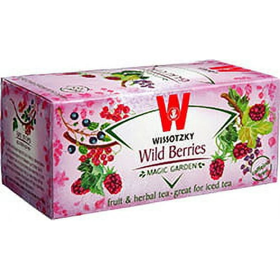 Wissotzky Tea Kosher Magic Garden WildBerry Nectar Caffeine Free - 20 Tea Bags