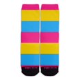 thumbnail image 2 of Function - Colorful LGBTQ+ Pansexual Pride Rainbow Socks Striped Crew Pride Month Parades Unisex, Inclusive Sizing, 2 of 4