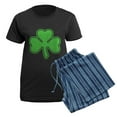 thumbnail image 5 of CafePress - Shamrock Women's Dark Pajamas - Women's Short Sleeve Print T-Shirt and Pants Dark Cotton Pajama Set, 5 of 7