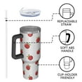 thumbnail image 4 of Modern 40oz Tumbler– Stainless Steel Insulated Tumbler with Handle and Straw, Large Capacity Travel Cup for Hot & Cold Drinks, 4 of 7