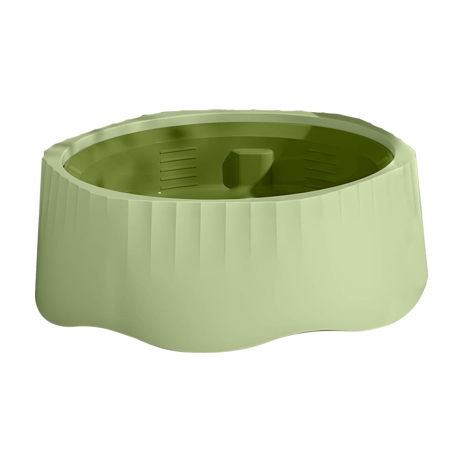 Pet Slow Feeding Bowl, Anti-Choking Bowl Switchable Anti-Slip Anti-Spill Dish for Dogs and Cats, Green