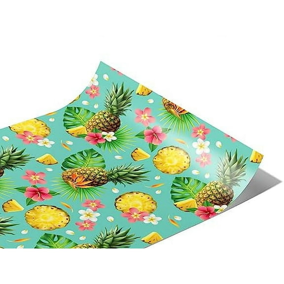Rwraps Pineapple Relaxing Rondon Gloss Vinyl Film Wrap 59in x 10ft Vinyl Vehicle Car Film Sheet Roll