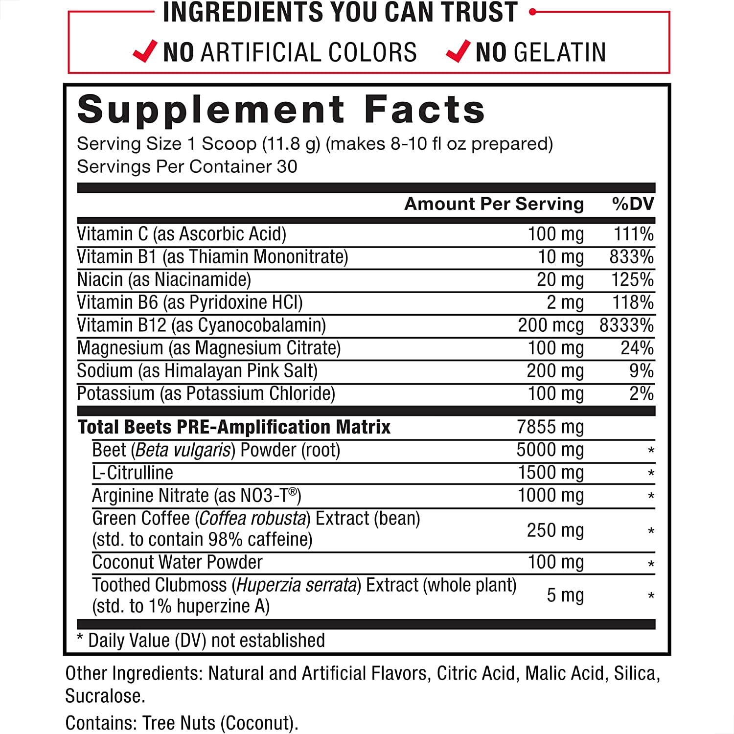 Force Factor Total Beets®, Pre-Workout, Watermelon, 12.5 oz (354 g)