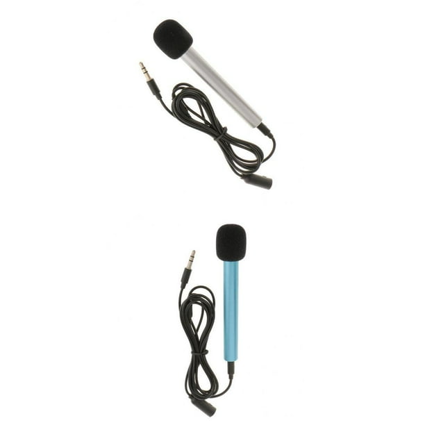 Micrófono de Mano con Cable de de 2 Piezas de 3,5 Mm, Karaoke para Canto Móvil
