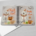 thumbnail image 4 of Trick or Treat Samoyed Funny Mummy Cosplay Pumpkin Candy Basket Spiral Bound Journal Siberian Sammy Dog Lover 5x7in Spiral Notebook - 12016, 4 of 5