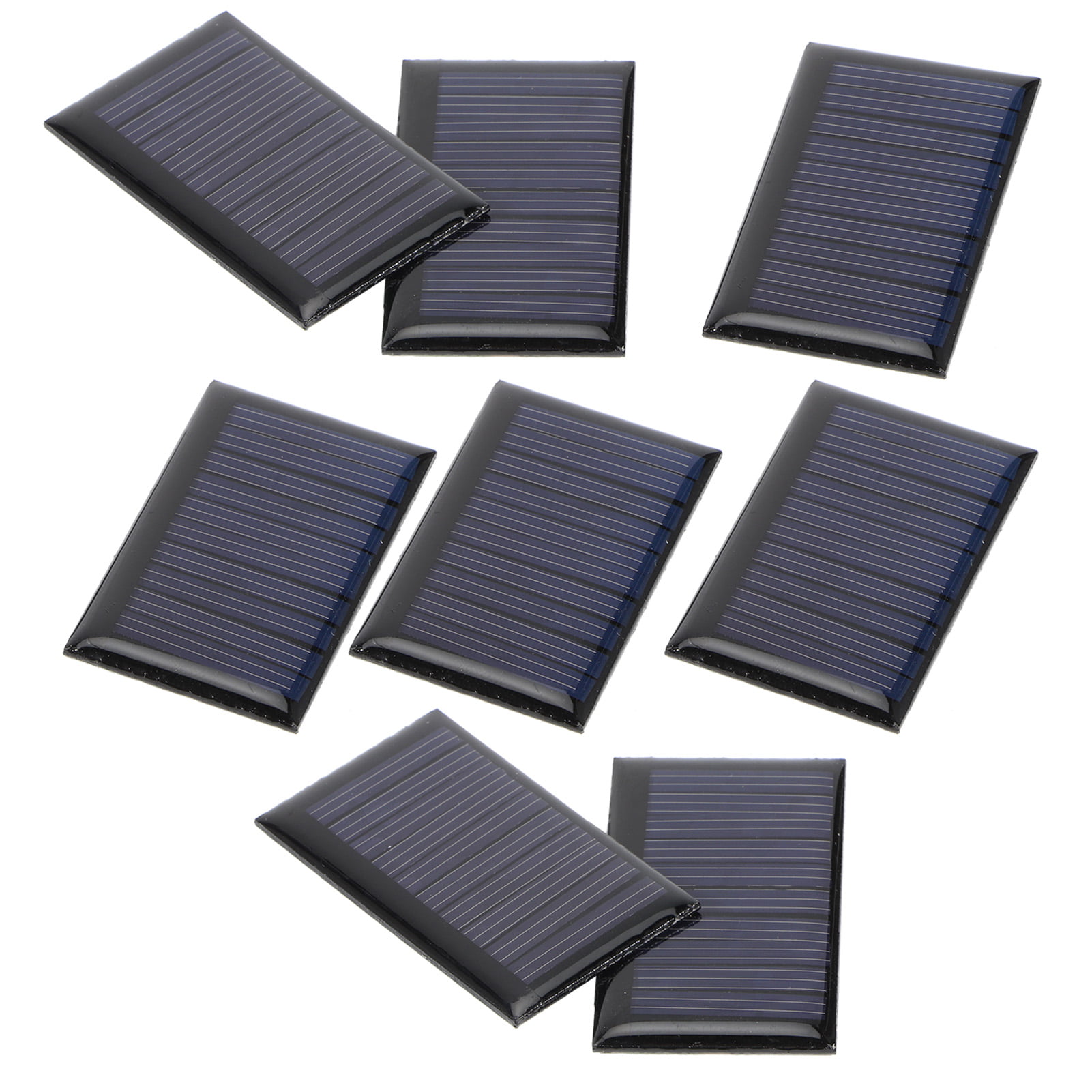 Zerodis Solarpanel 8PCS 30MA 5V Mini Solarzellen Panels DIY Solar Epoxy Plate Elektrisches Spielzeug Materialien Photovoltaikzellen Ladegerät für Sommercamping 