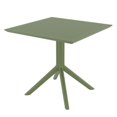 thumbnail image 1 of Siesta ISP106-OLG Table à Manger Carrée de 31 Po et 44 ; Vert Olive, 1 of 1