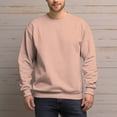 thumbnail image 5 of Men's 100% Cotton Crew Neck Sweatshirt Loose Soft Basic Pullover Sweatshirt, 5 of 15
