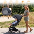 thumbnail image 6 of Kojooin Lightweight Baby Stroller, Compact Umbrella Stroller with Adjustable Sunshade/Footrest/Backrest, Folds with One Hand, Suitable for Newborns, and Can Be Taken On Board, 6 of 7