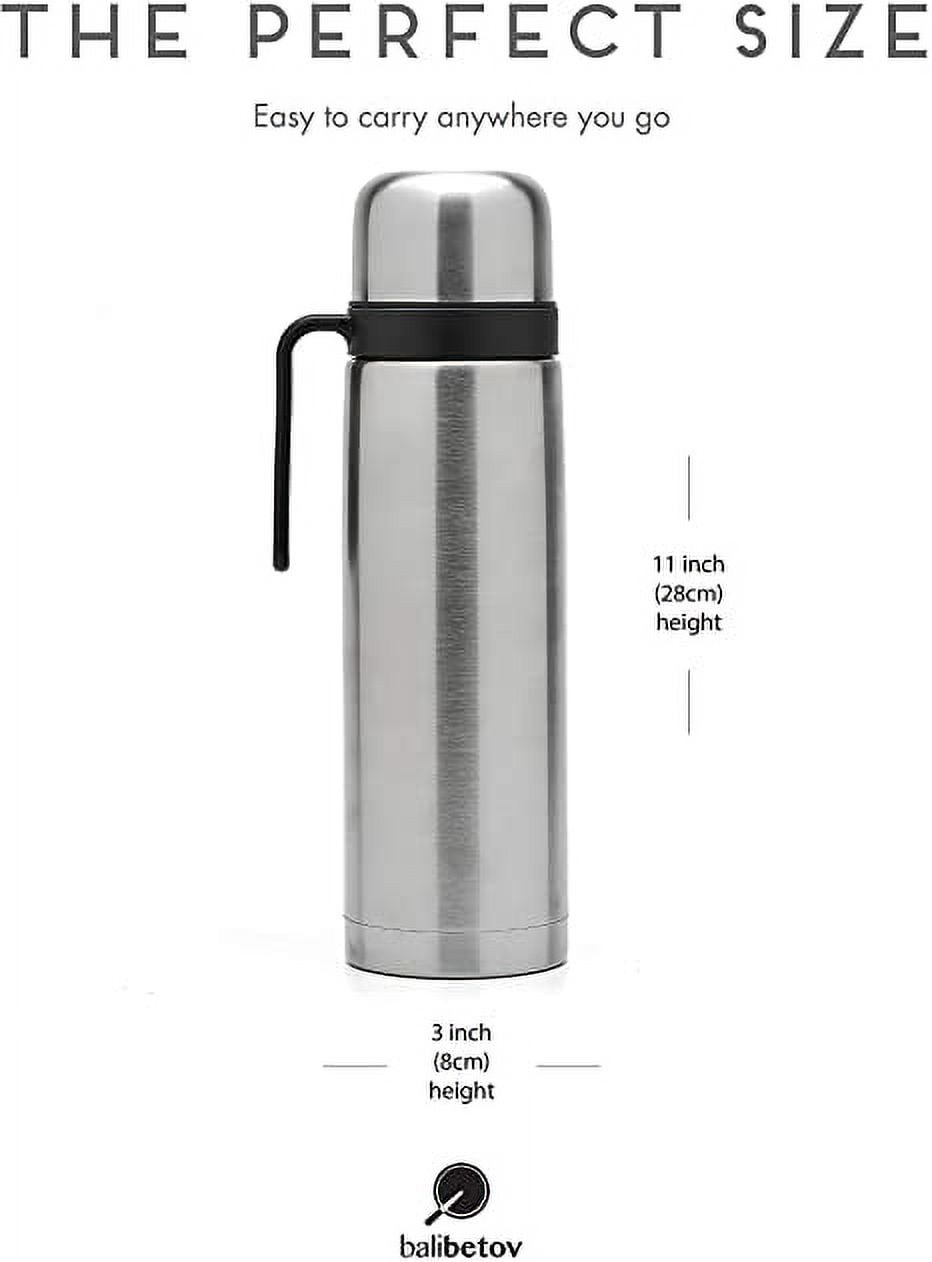 BALIBETOV thermos for mate - Vacuum Insulated With Double Stainless Steel  Wall - BPA Free - A Thermo Specially Designed for Use With Mate Cup or Mate