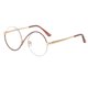 thumbnail image 1 of Gafas claras Anteojos Anti Luz Azul Claro Lente Marco De Metal Para Mujeres Pasta De Frijol Magideal Gafas claras, 1 of 7