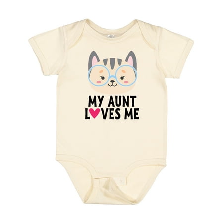 

Inktastic My Aunt Loves Me Niece Cat Gift Baby Girl Bodysuit