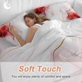 thumbnail image 4 of Queen 4 Piece Bedding Set Modern Abstract Red Marble Soft Breathable Duvet Cover and Pillowcase,Gold Water Ripple Duvet Cover Set Washable Bed Sheets for Bedroom Dormitory Guest Room, 4 of 9