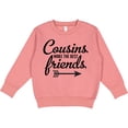 thumbnail image 2 of Inktastic Cousins Make the Best Friends with Arrow Toddler Sweatshirt, 2 of 4