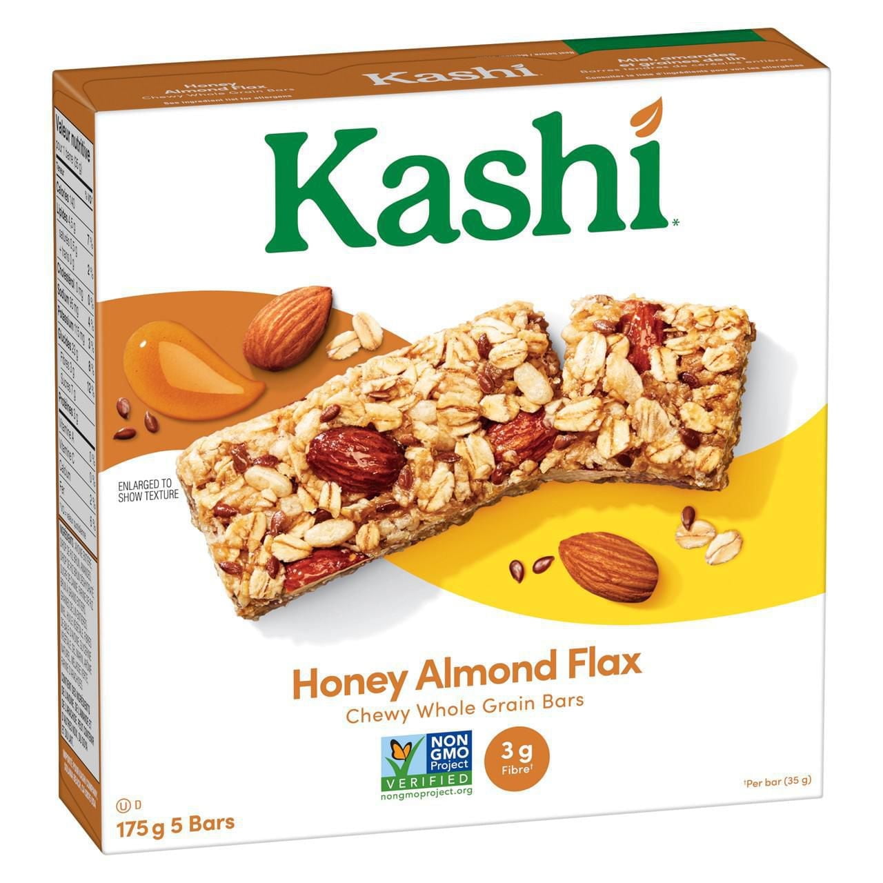 Kashi Whole Grain Bars, Honey Almond Flax, 175g, 5 bars, 175g, 5 bars