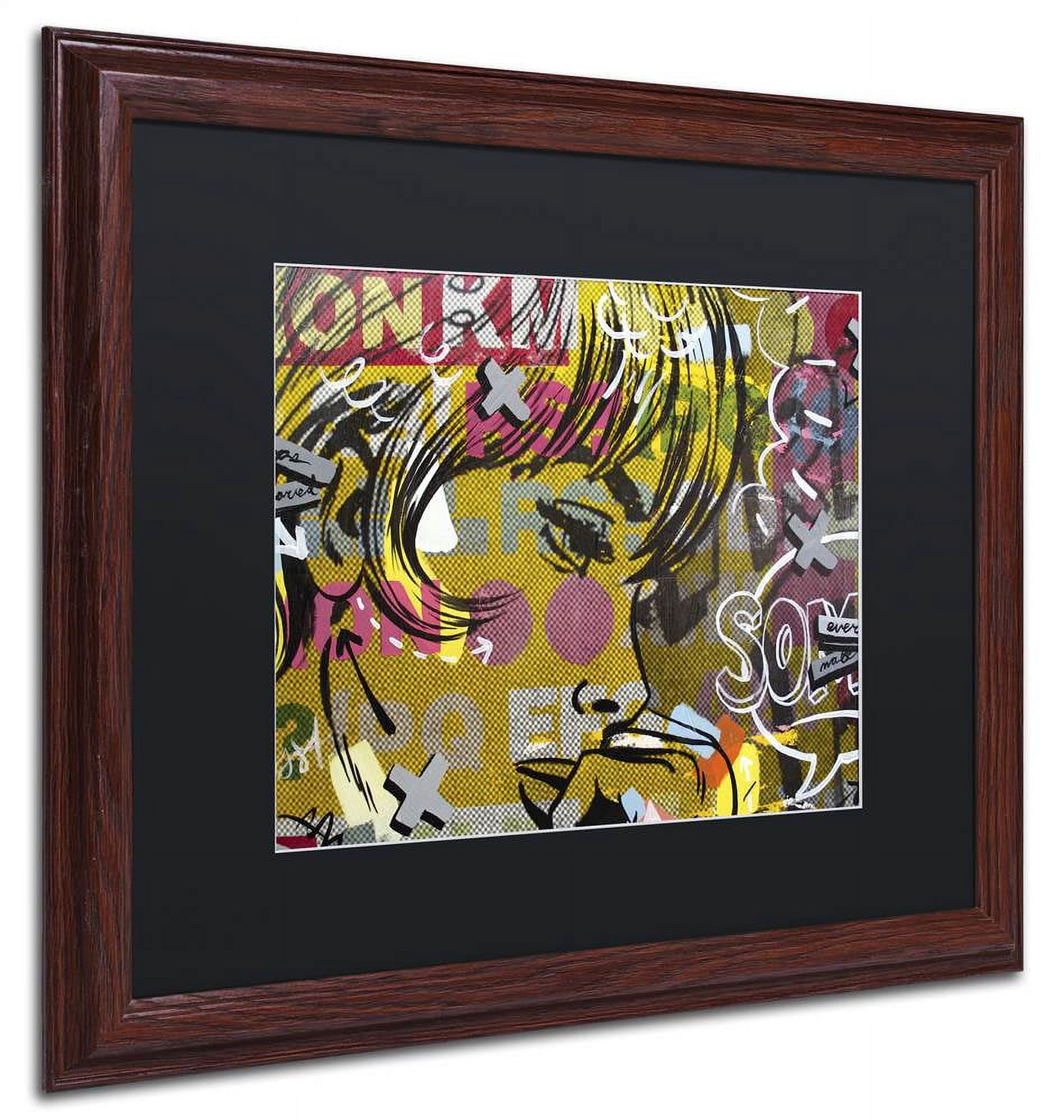 Trademark Fine Art "Every Sometimes" Canvas Art by Dan Monteavaro Black Matte, Wood Frame