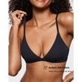 thumbnail image 3 of Bralette INLYRIC, con forma de triángulo, sin aros, negro, 3 of 6