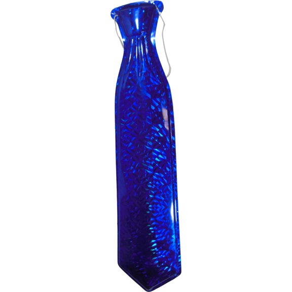 Blue Mylar Long Gangster Roaring 20s String Tie Costume Accessory