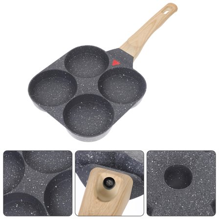 IDEANATEGRATE 1Pcs Nonstick Coating Small Pans for Cooking 18.5x18.5cm for Home Users