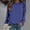 Light Blue, variant on Womens Tops Plus Size 2023 Trendy Long Sleeves Casual Shirts Soild Color Round Neck Sweatshirt Pullover Loose Tunic Tops on Clearance