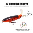 thumbnail image 4 of Señuelos de pesca de hélice 10cm Fake Topwater Artificial Hard Bait (Black Red) Likrtyny Para Estrenar, 4 of 6