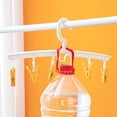 thumbnail image 6 of Plastic Laundry Rack Drying Rack 6 Clips 8 Clips Windproof Design Rotatable, 6 of 20