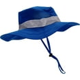 thumbnail image 4 of Cargo Vest for Kids with Reflective Straps & Bucket Hat with Chin Strap - Dark Blue - XS, 4 of 5